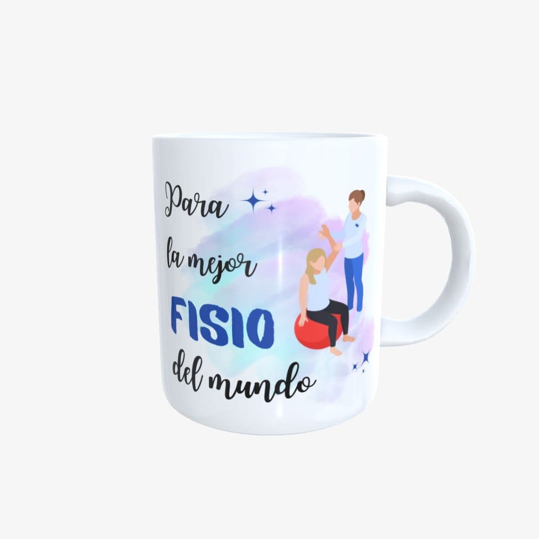 Taza Mejor Fisioterapeuta del Mundo Chica Pelota 01.